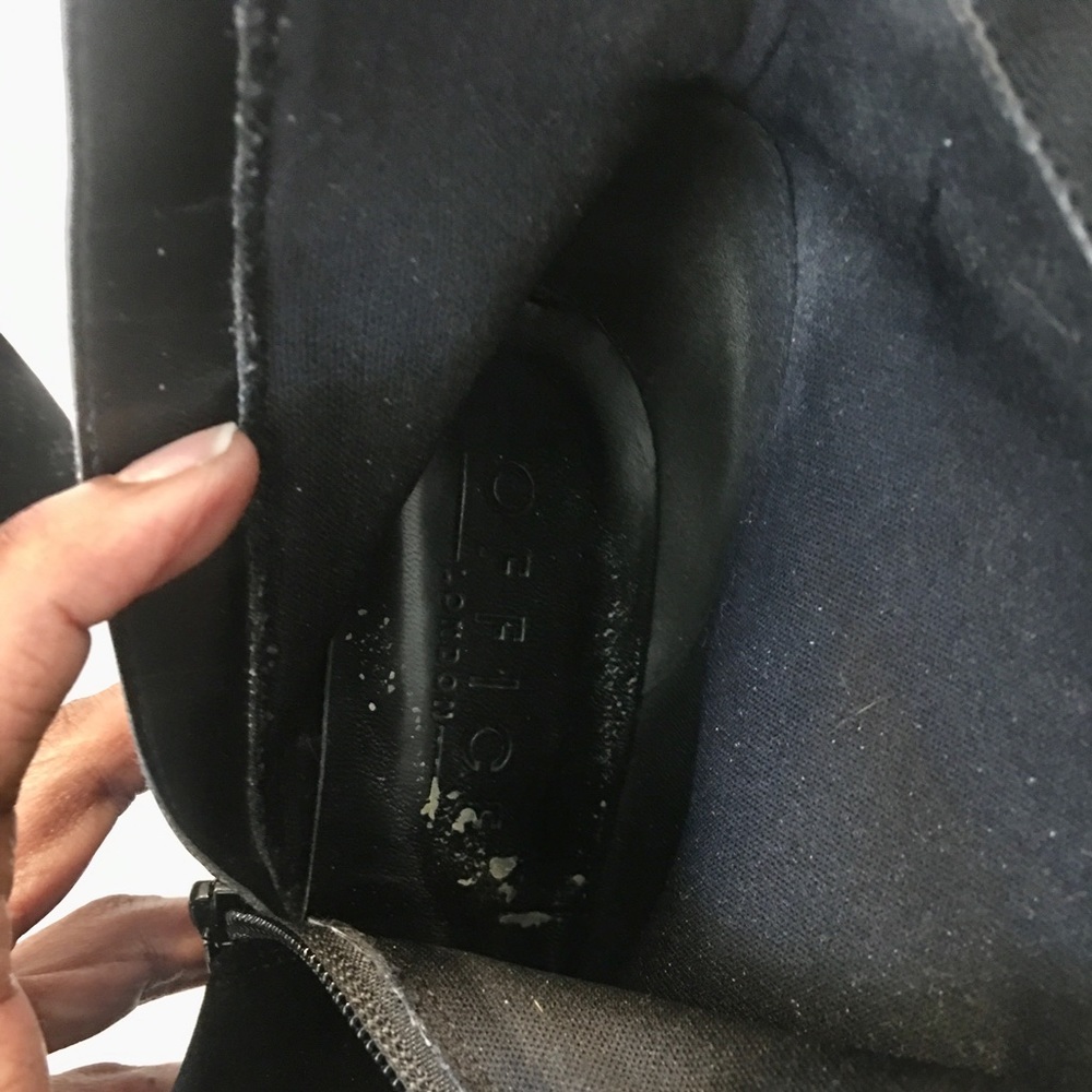 Topshop Literally High Cut Boot - Black Velvet EU 38/US 7.5 - Picture 13 of 17